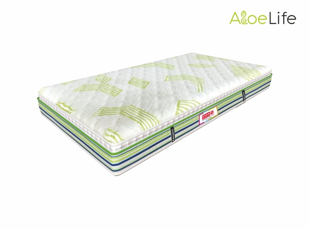 Aloelife Memory Foam And Pocket Spring Mattress With Aloe Vera Fabric